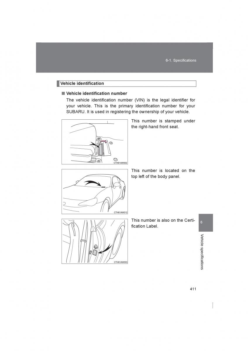 Subaru BRZ owners manual / page 411