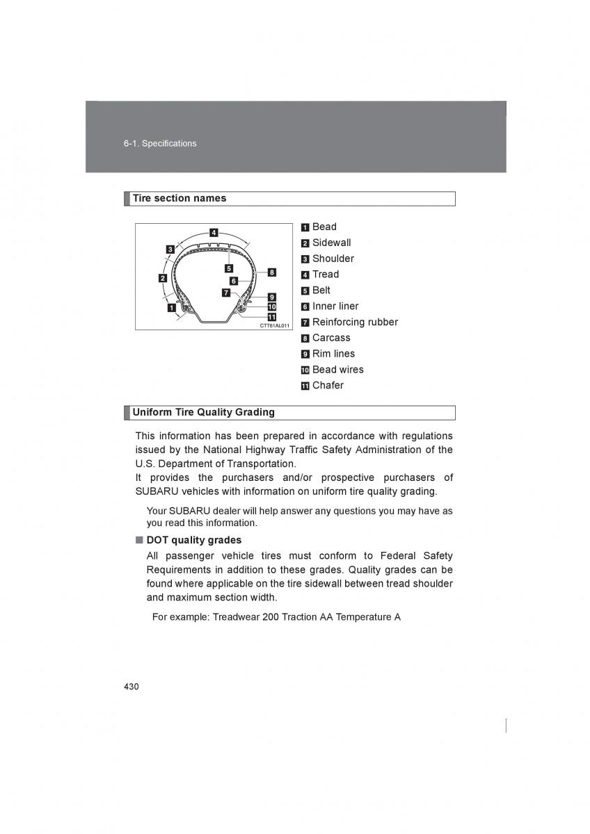 Subaru BRZ owners manual / page 430
