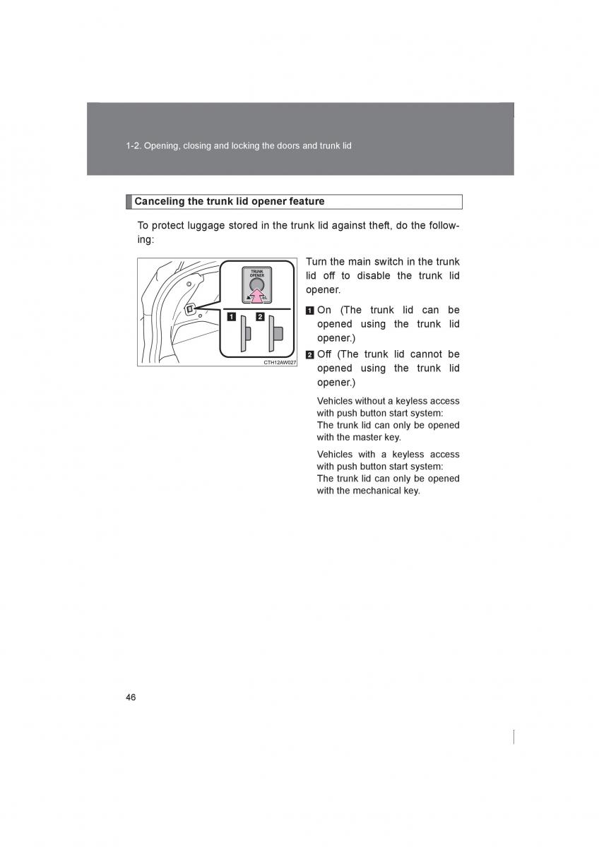 Subaru BRZ owners manual / page 46