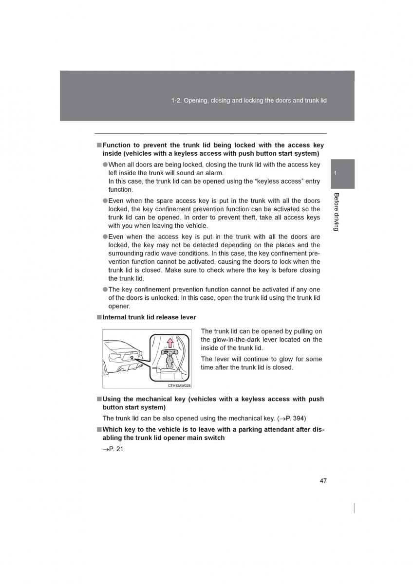 Subaru BRZ owners manual / page 47