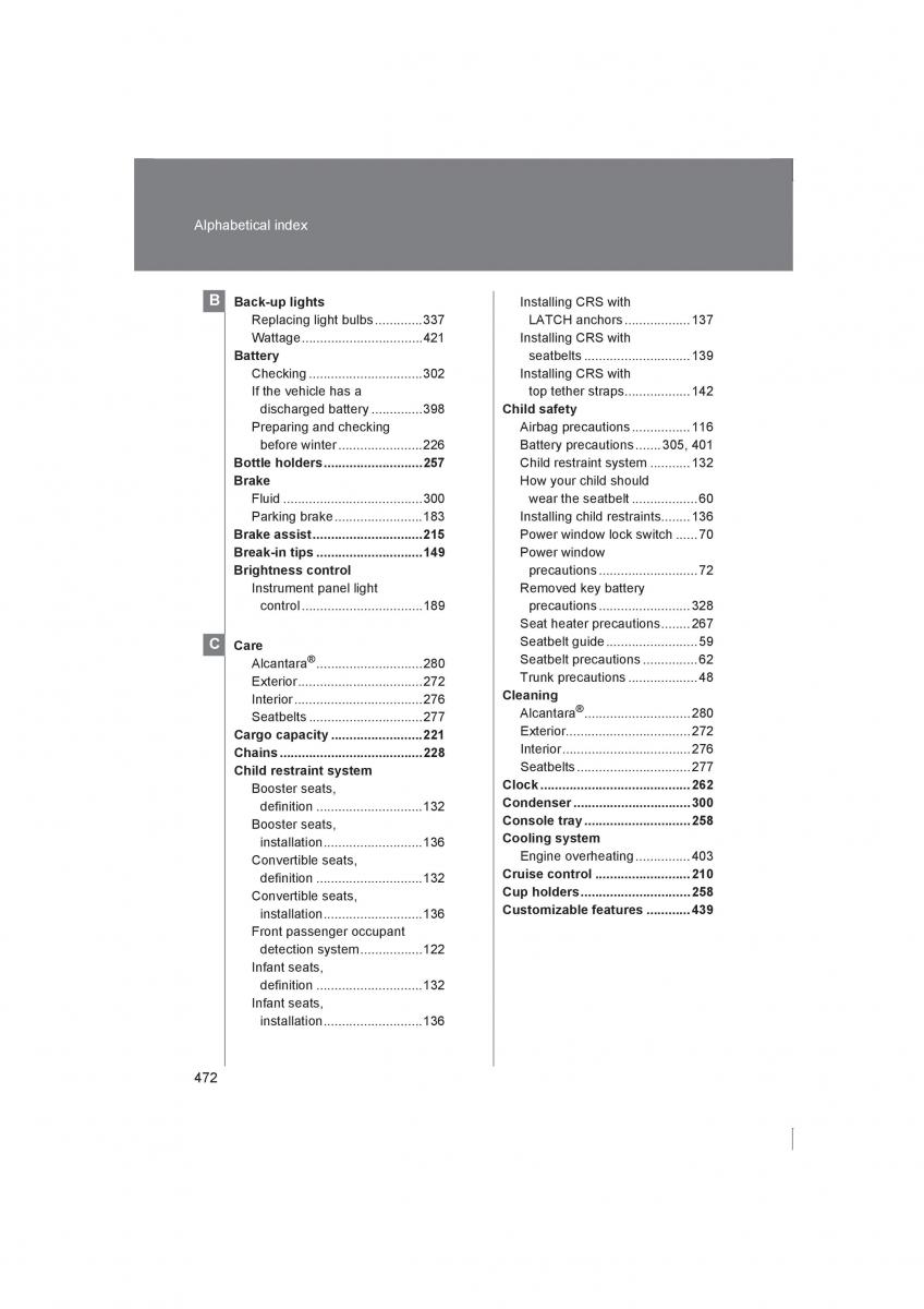 Subaru BRZ owners manual / page 472