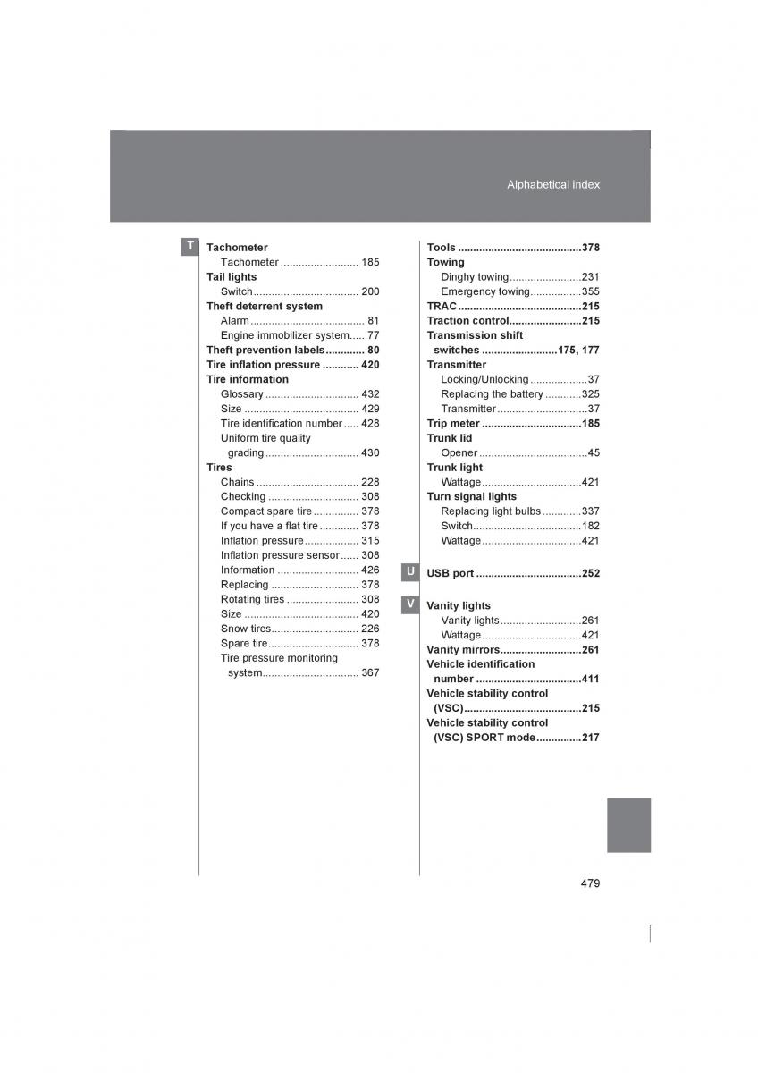 Subaru BRZ owners manual / page 479