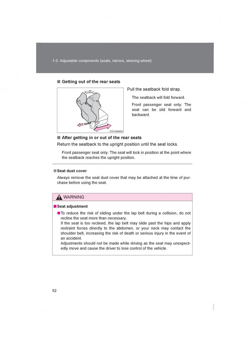 Subaru BRZ owners manual / page 52