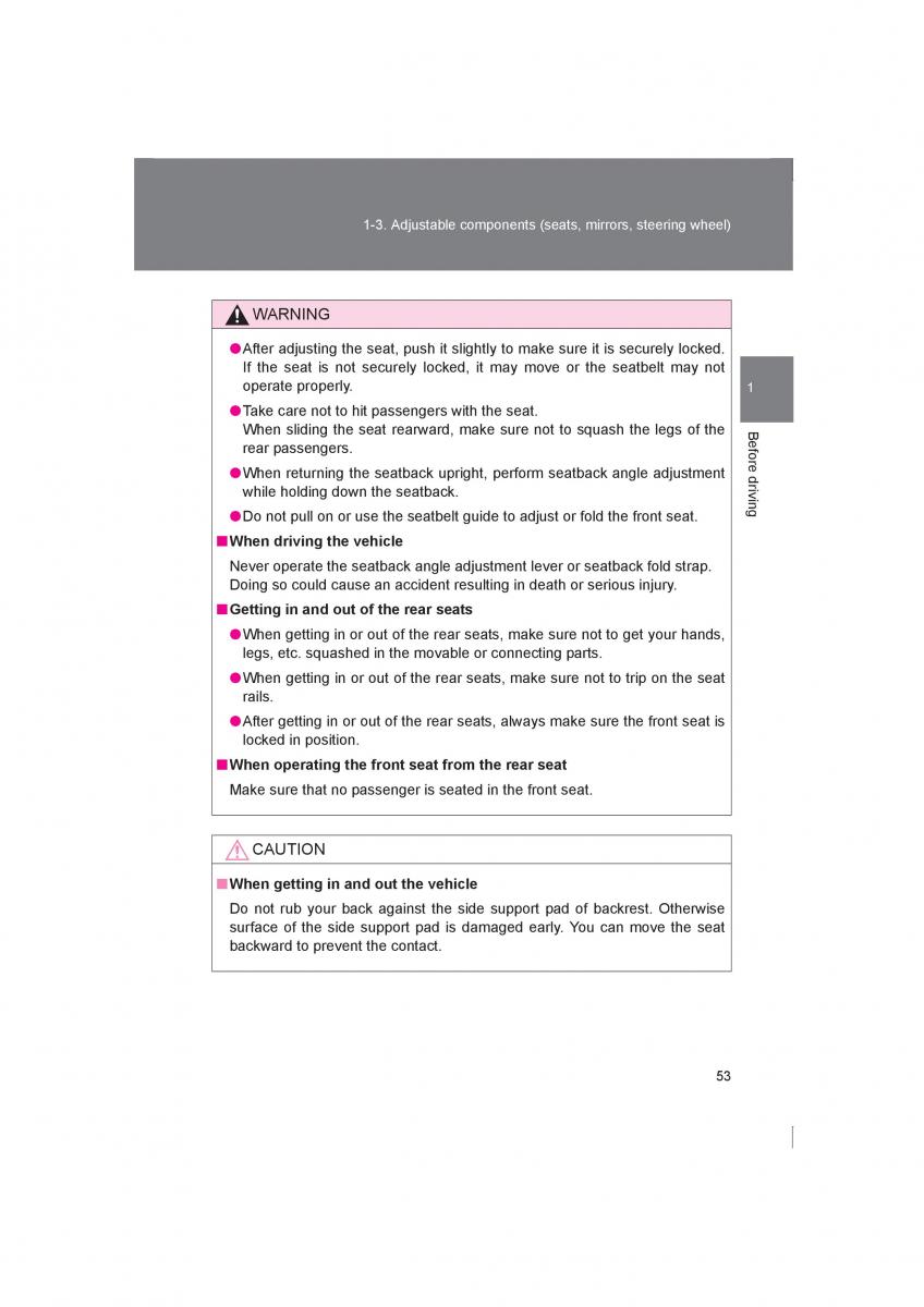 Subaru BRZ owners manual / page 53