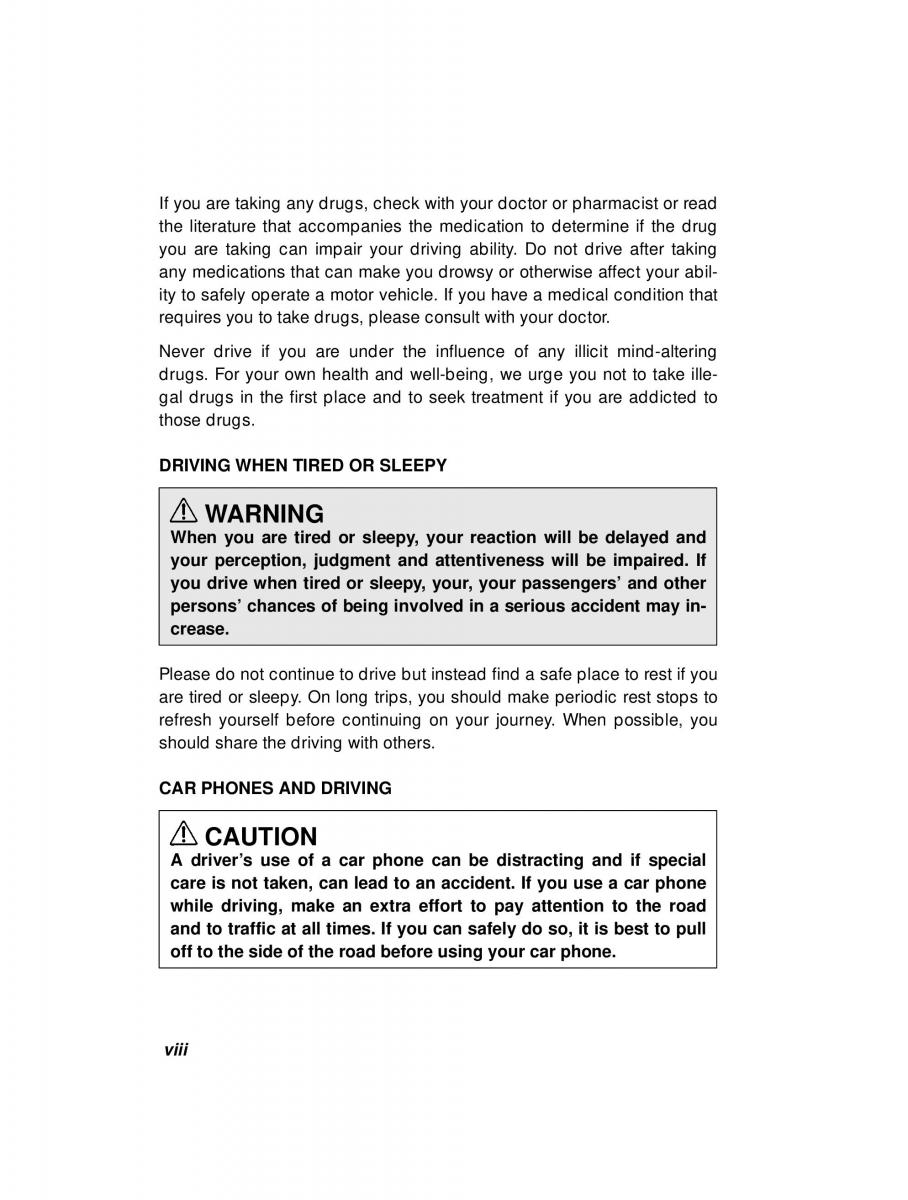 manual  Subaru Forester I 1 owners manual / page 8