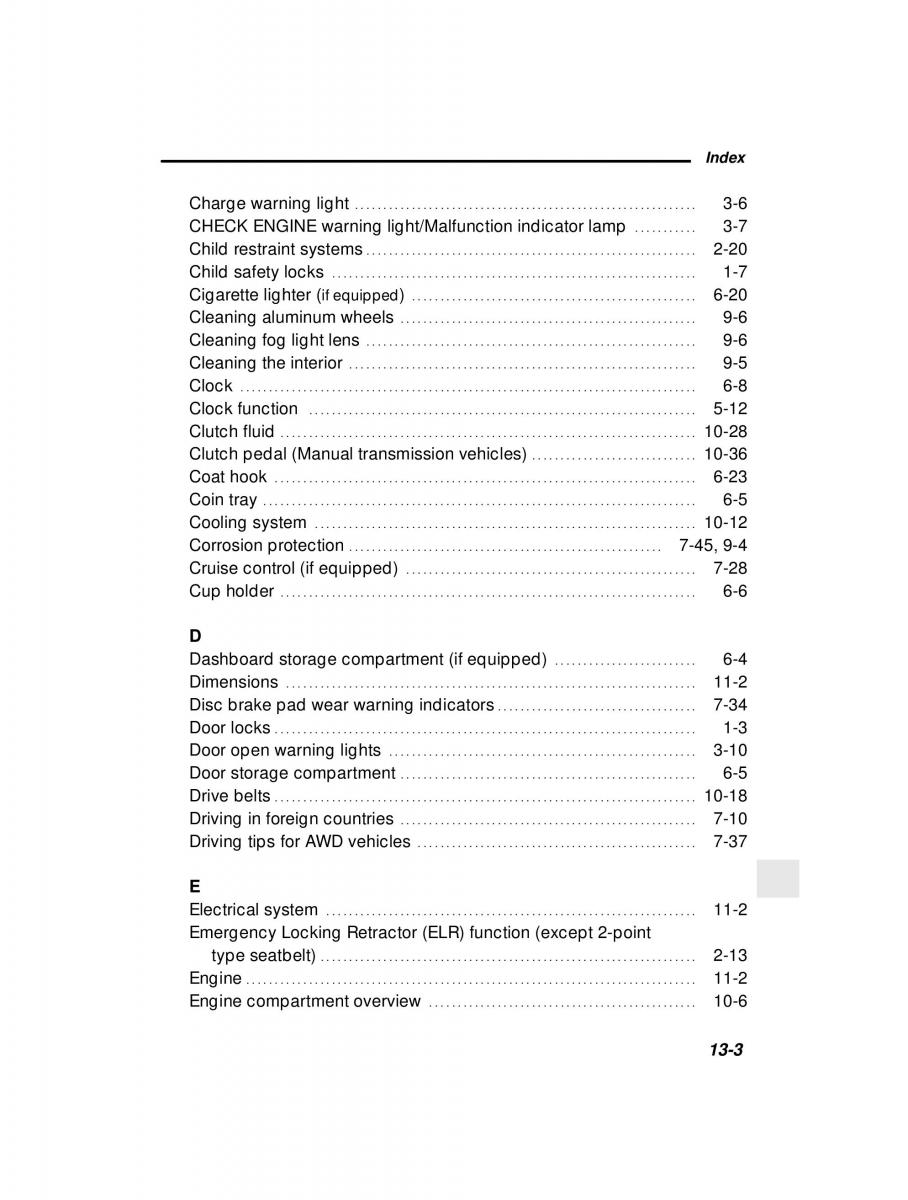 manual  Subaru Forester I 1 owners manual / page 12