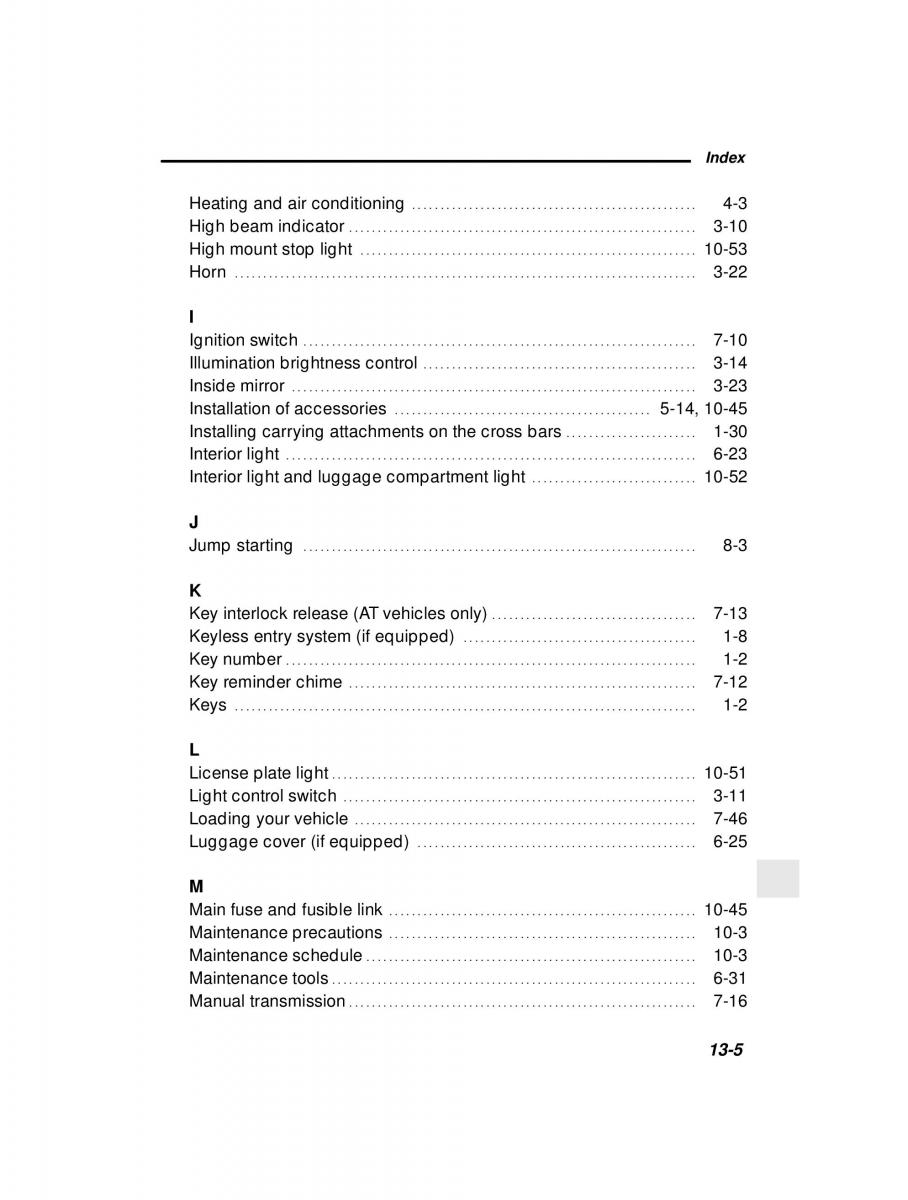 manual  Subaru Forester I 1 owners manual / page 14