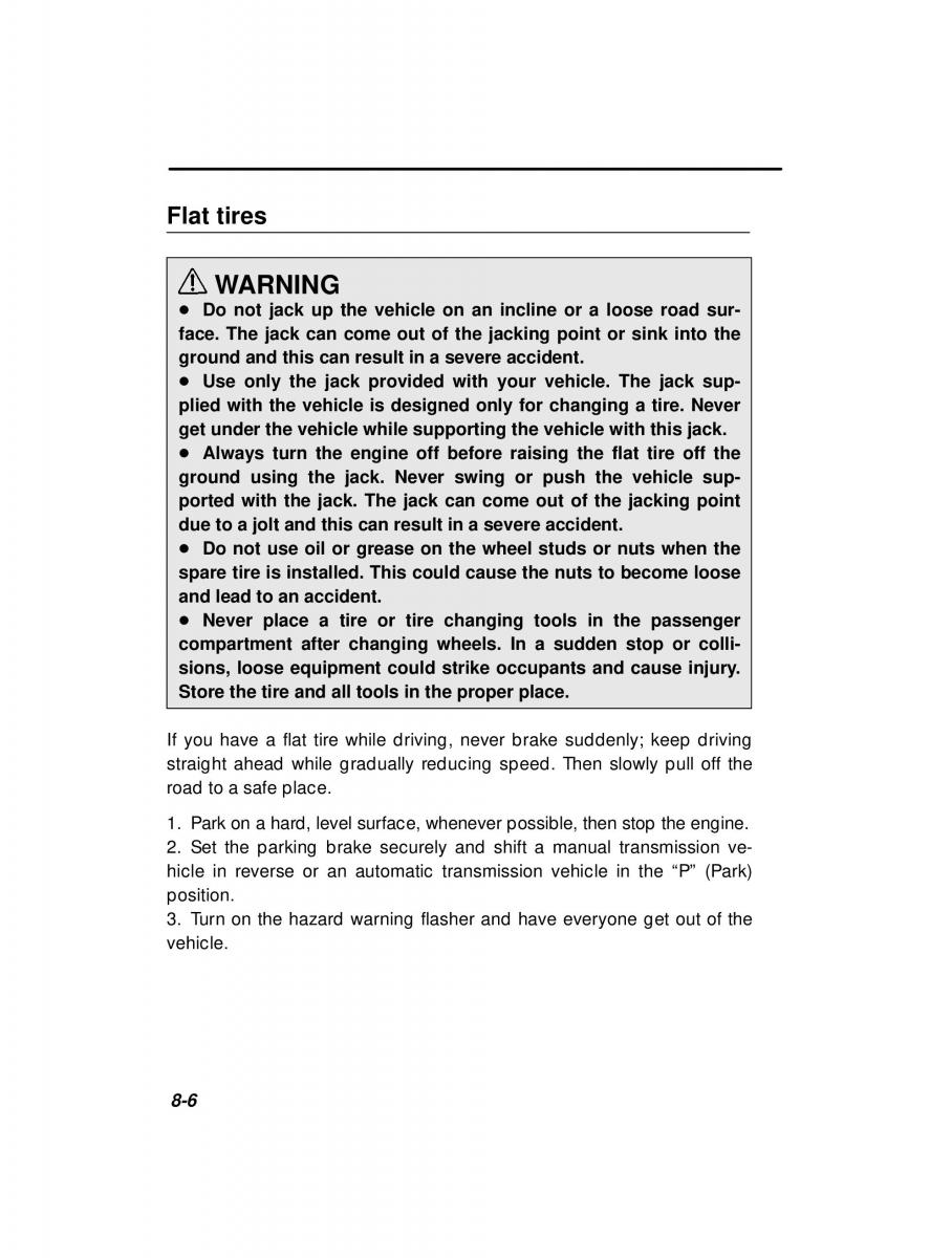 Subaru Forester I 1 owners manual / page 241
