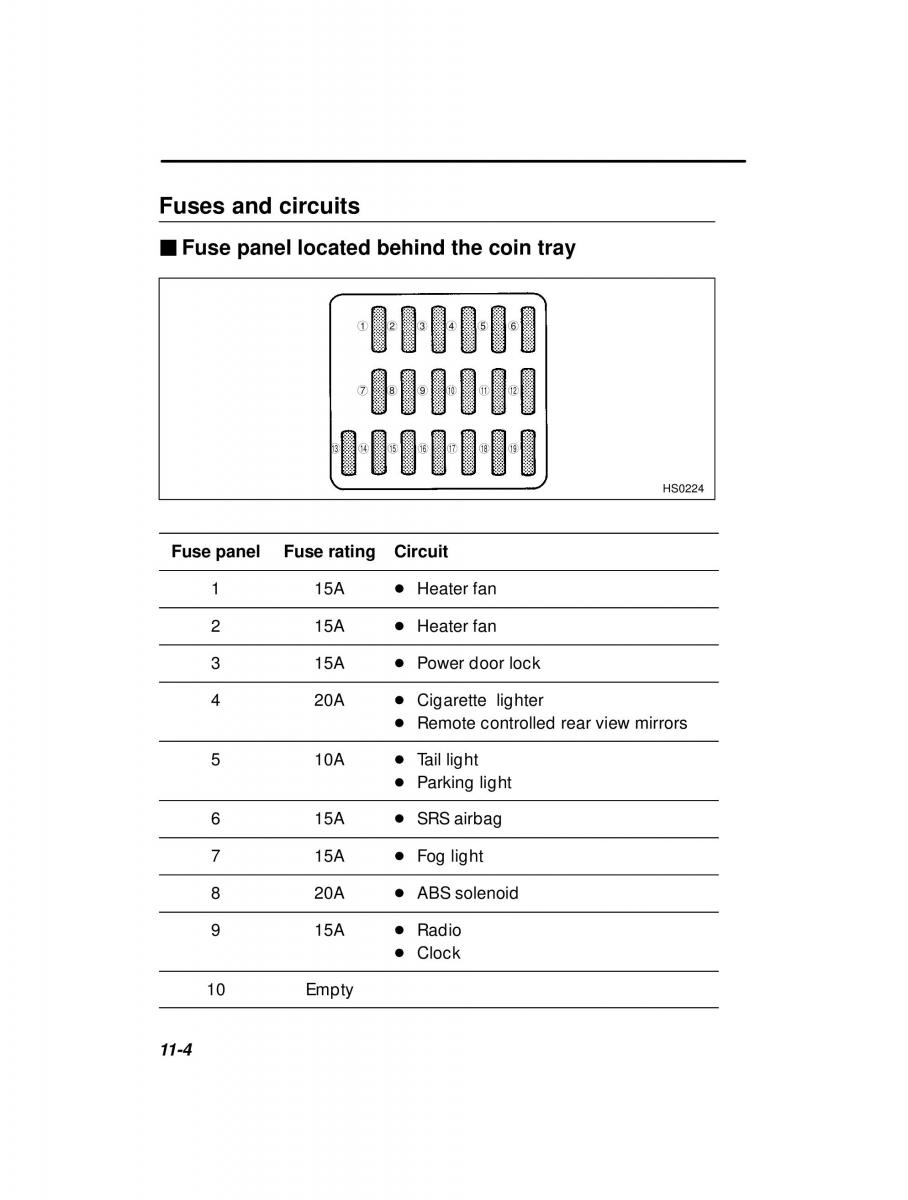 Subaru Forester I 1 owners manual / page 314