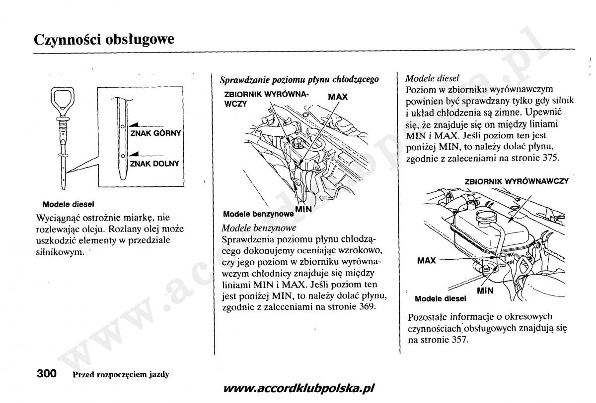 Honda Accord VII 7 instrukcja obslugi / page 304