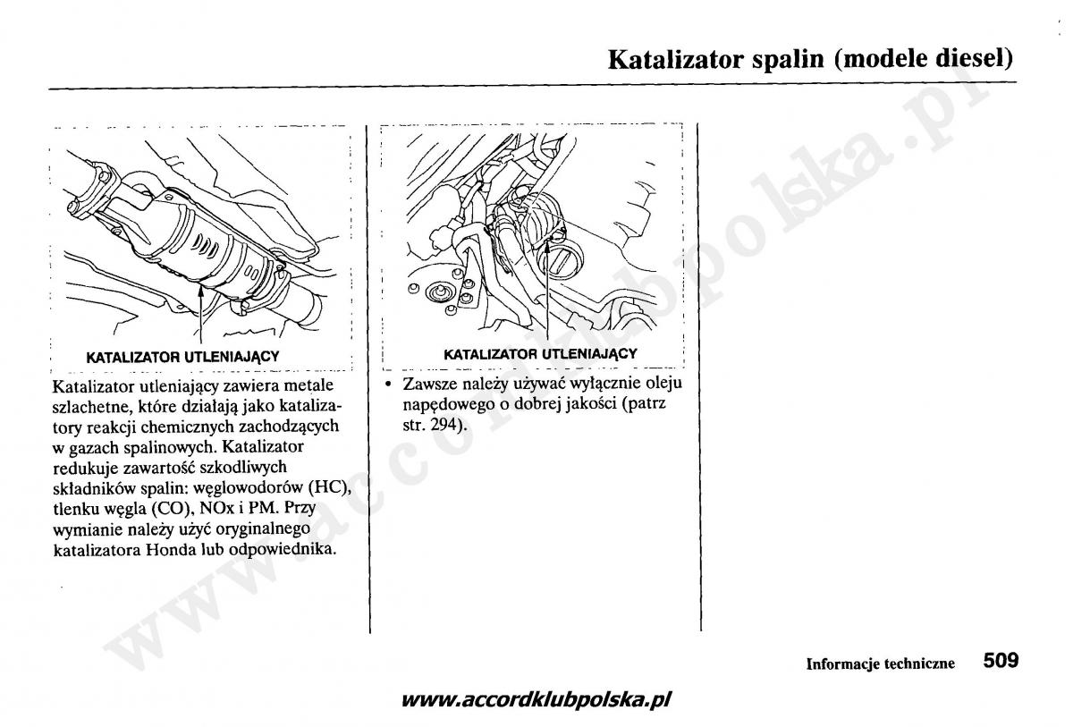 Honda Accord VII 7 instrukcja obslugi / page 513