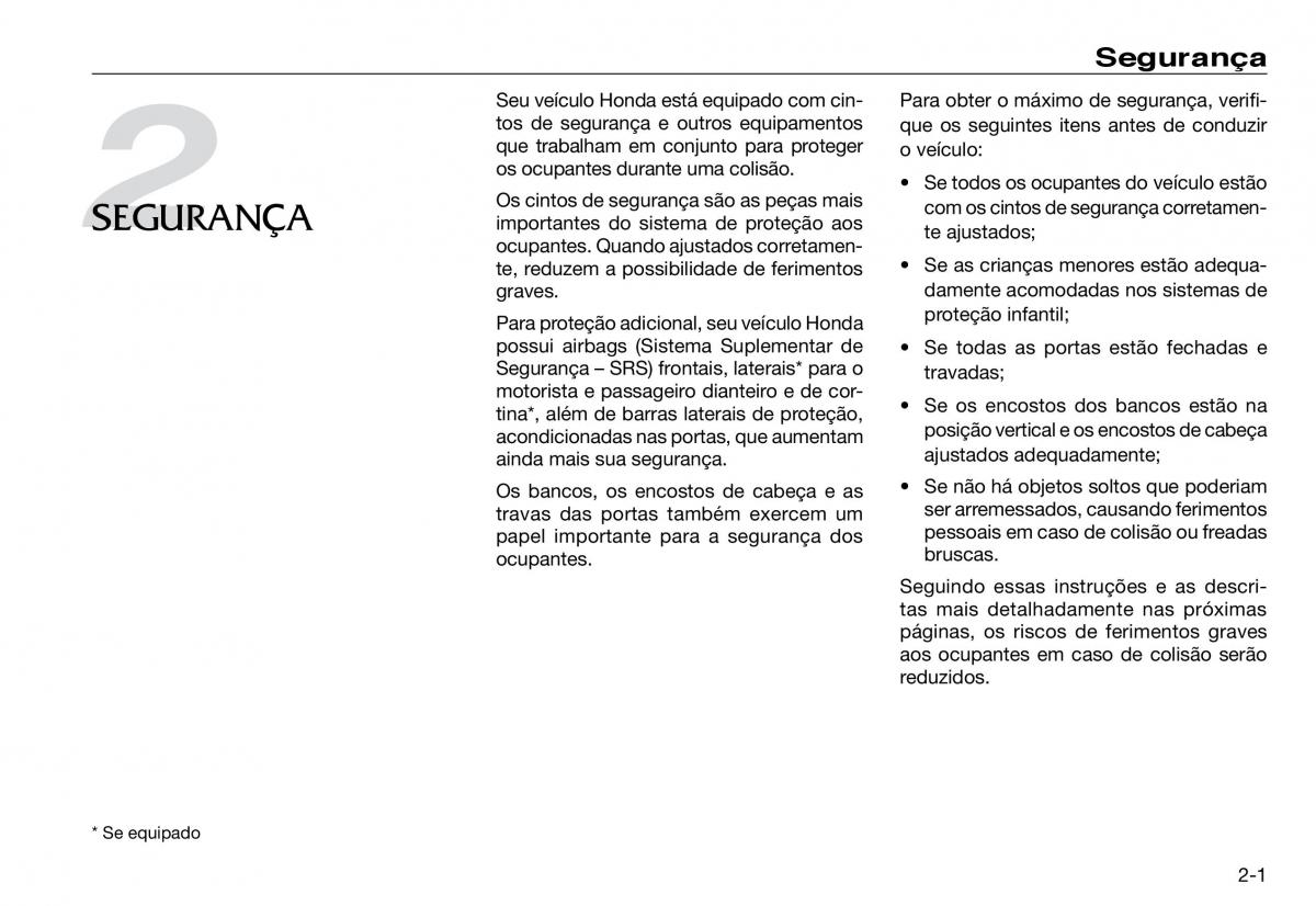Honda Accord VII 7 manual del propietario / page 9