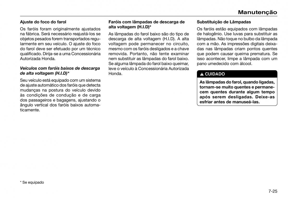 Honda Accord VII 7 manual del propietario / page 193