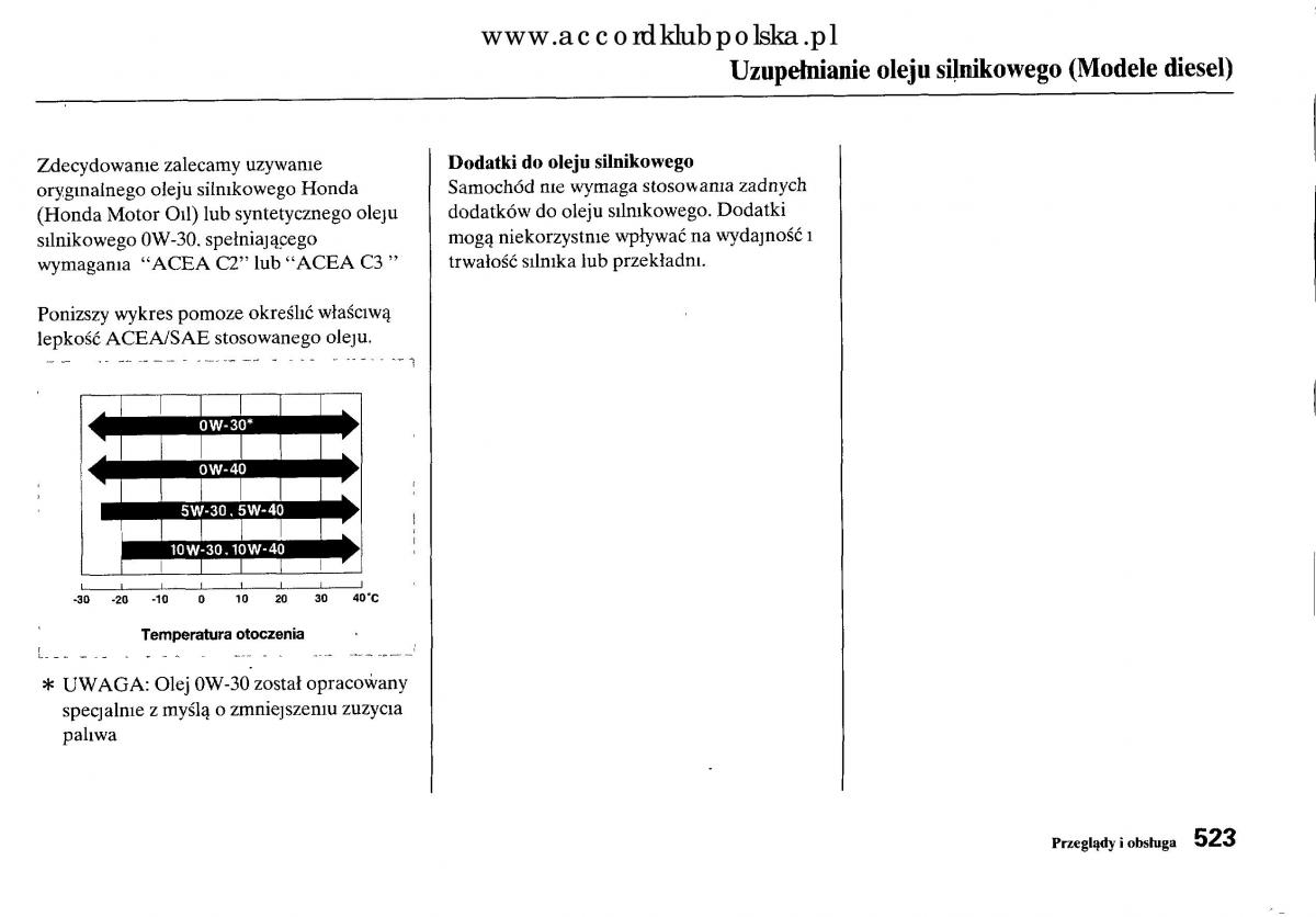 Honda Accord VIII 8 instrukcja obslugi / page 529