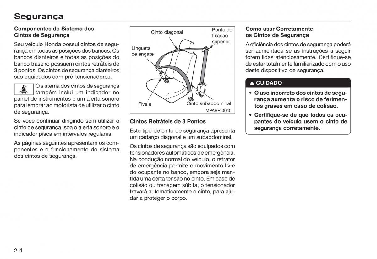 Honda Accord VIII 8 manual del propietario / page 12