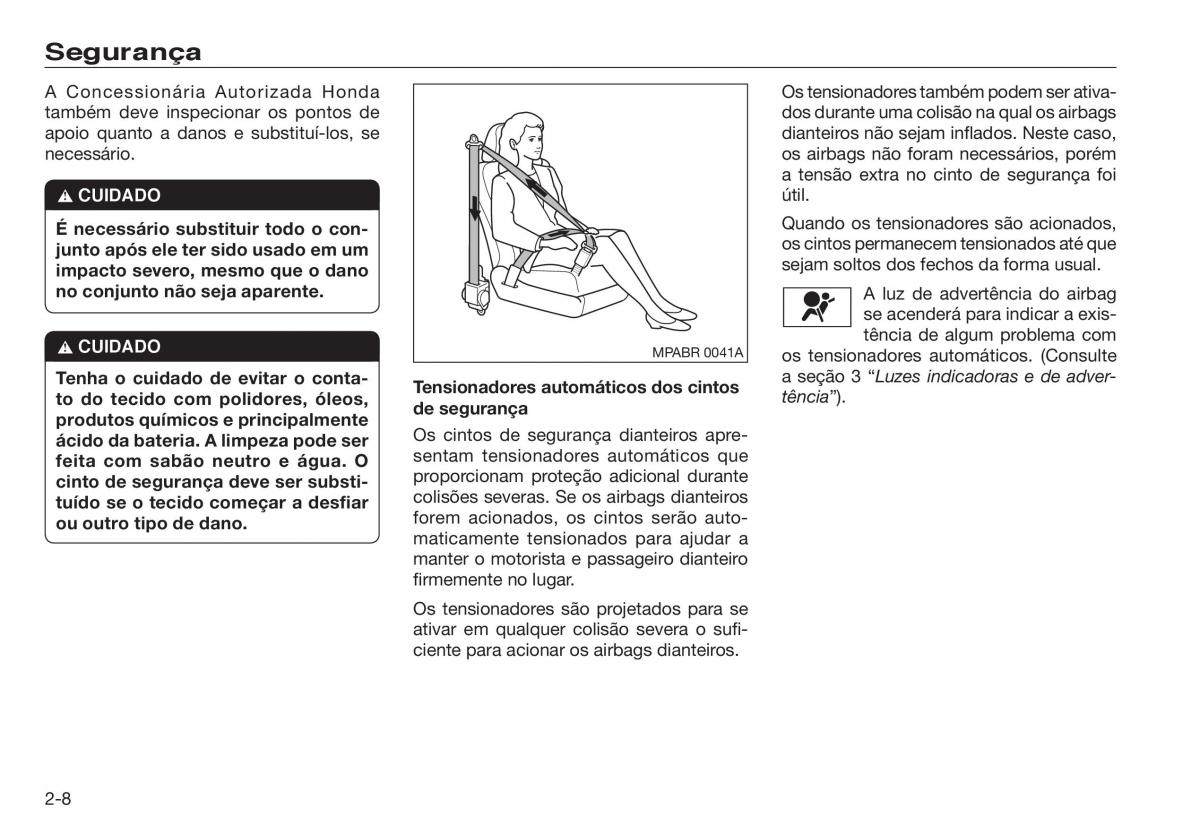 Honda Accord VIII 8 manual del propietario / page 16