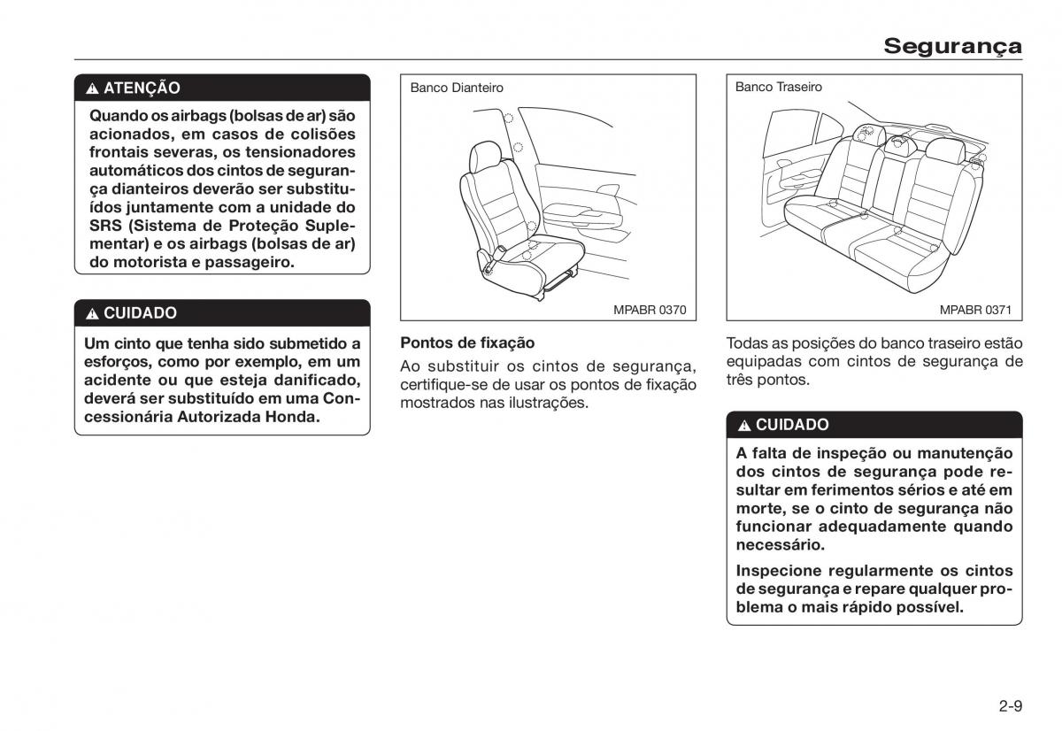 Honda Accord VIII 8 manual del propietario / page 17