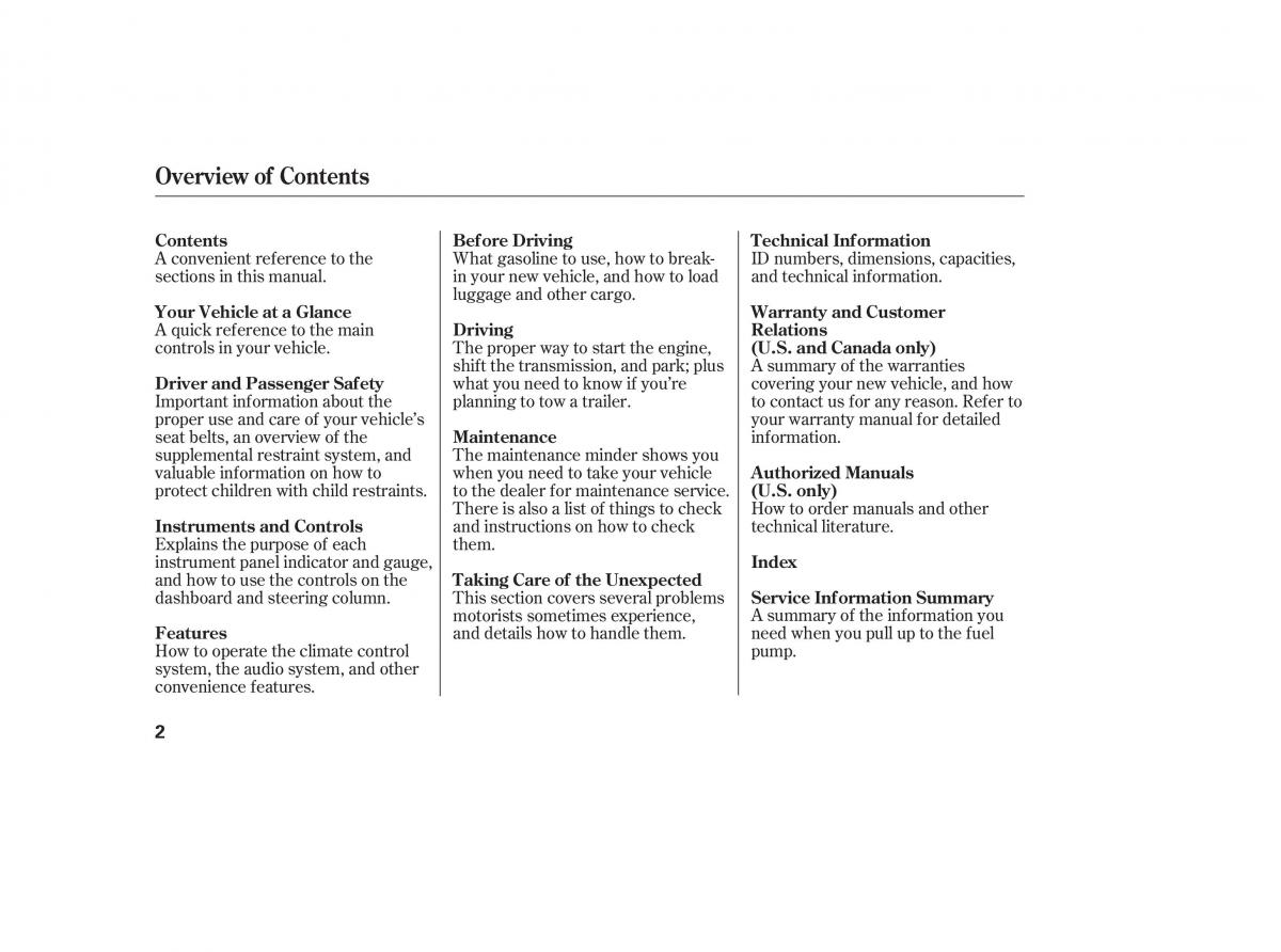 Honda Accord VIII 8 owners manual / page 17