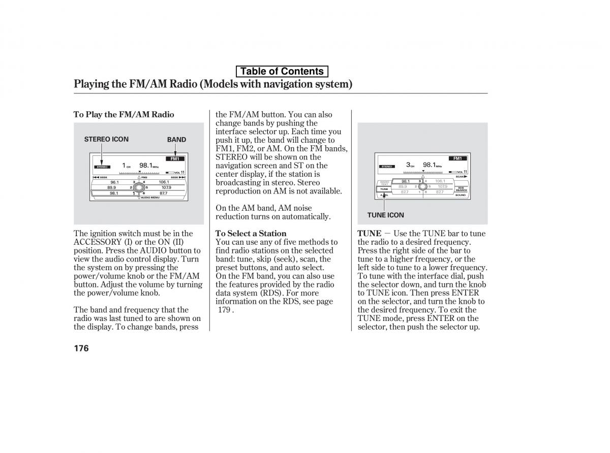 Honda Accord VIII 8 owners manual / page 191