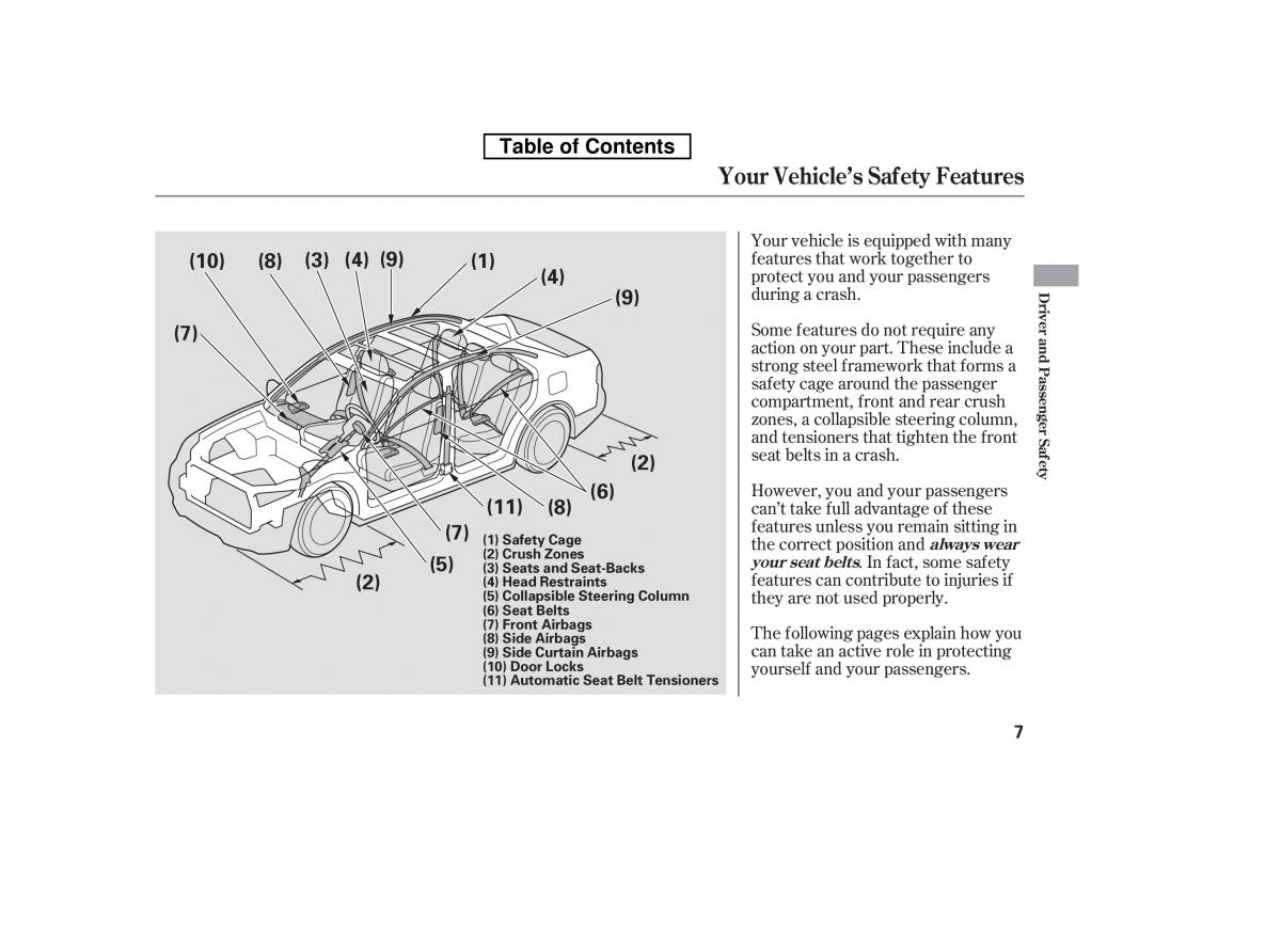 Honda Accord VIII 8 owners manual / page 22
