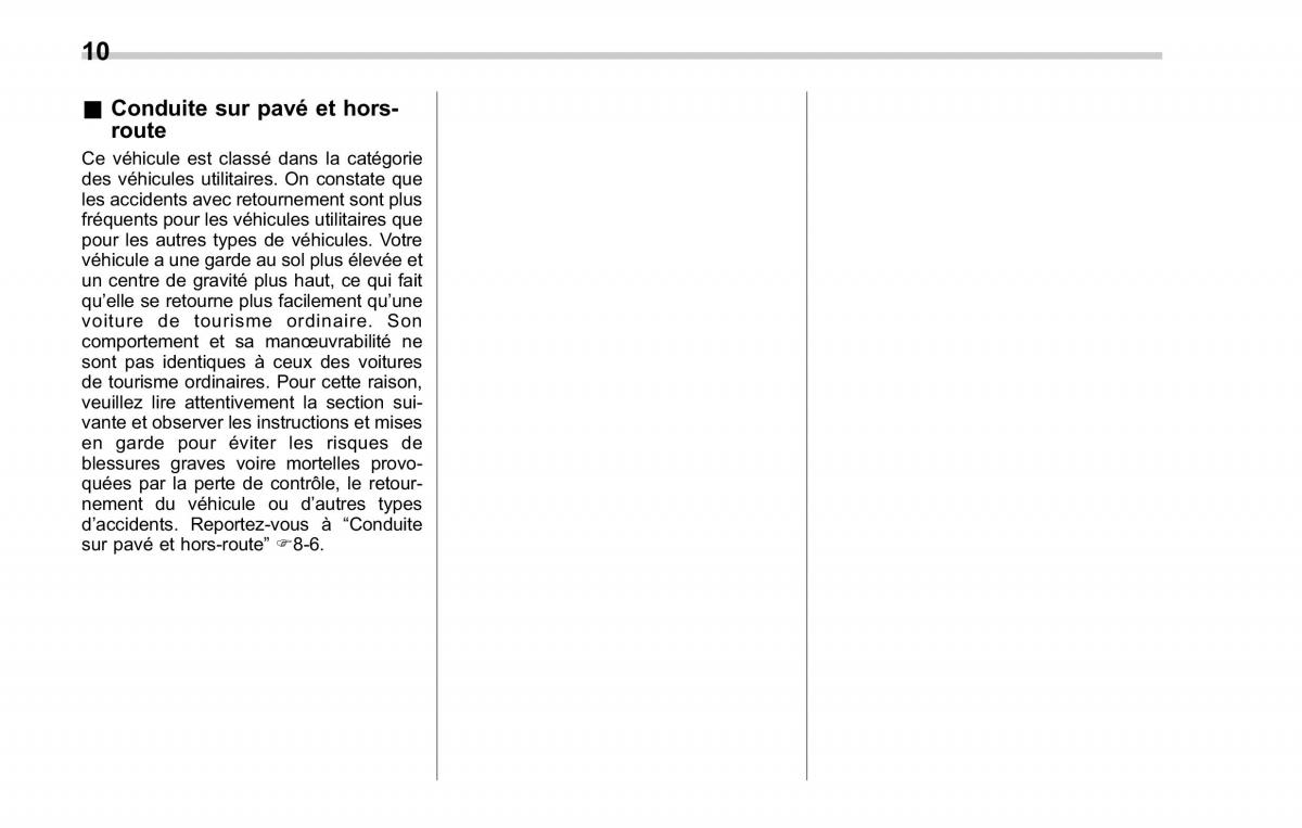 manual  Subaru Forester II 2 manuel du proprietaire / page 14