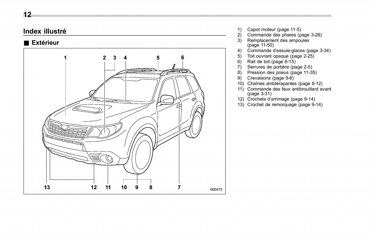 Subaru Forester II 2 manuel du proprietaire / page 16