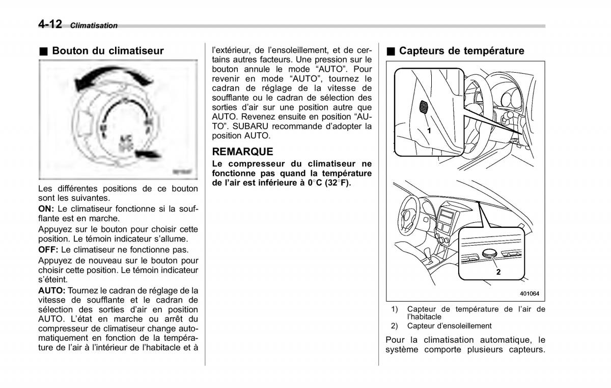 Subaru Forester II 2 manuel du proprietaire / page 180