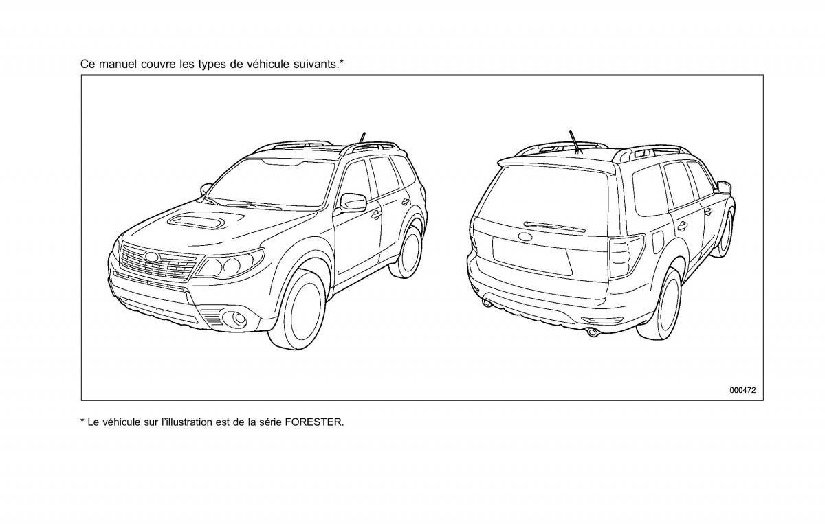 manual  Subaru Forester II 2 manuel du proprietaire / page 3