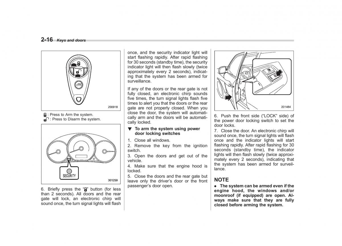 Subaru Forester III 3 owners manual / page 101