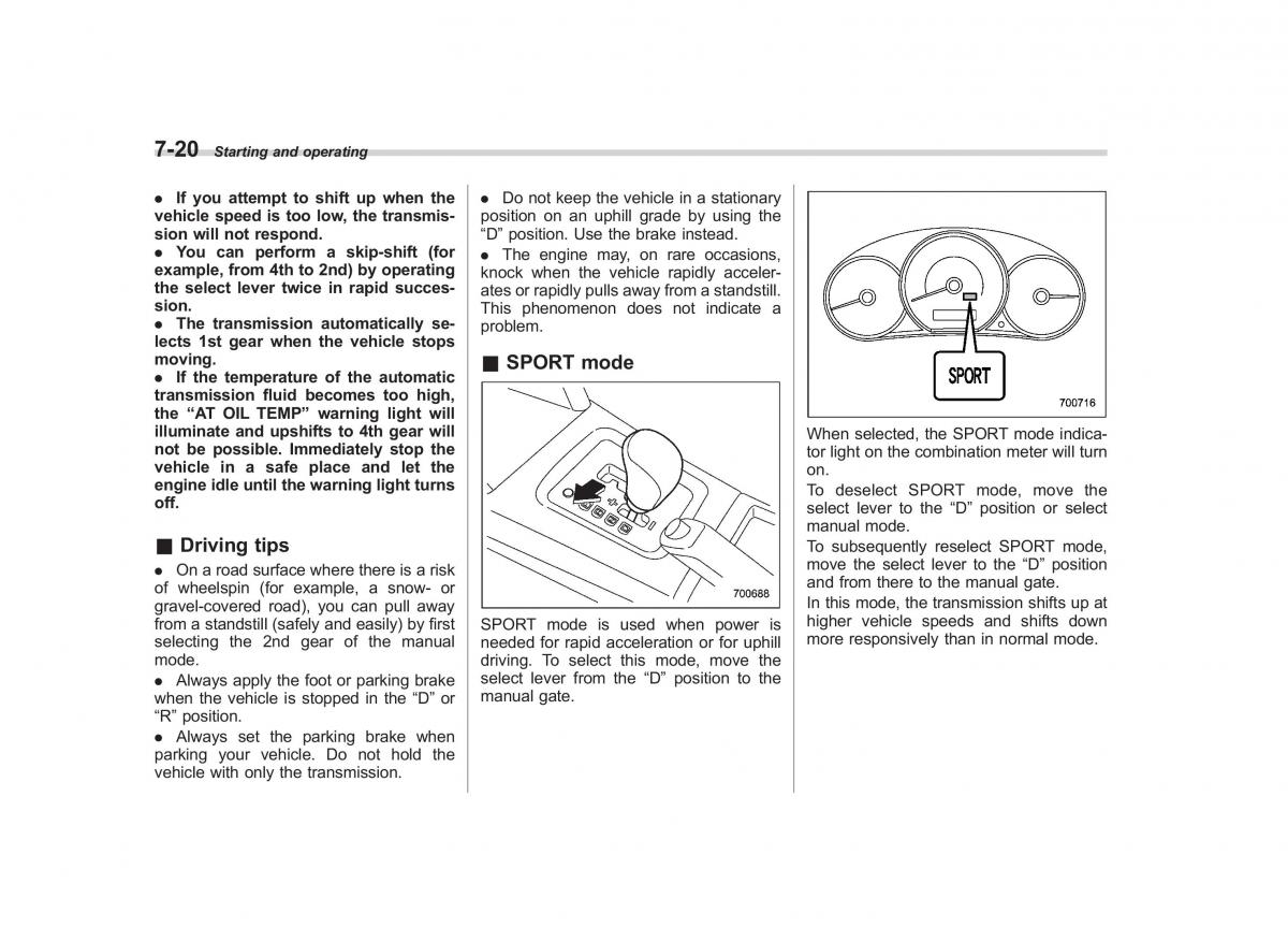 Subaru Forester III 3 owners manual / page 237