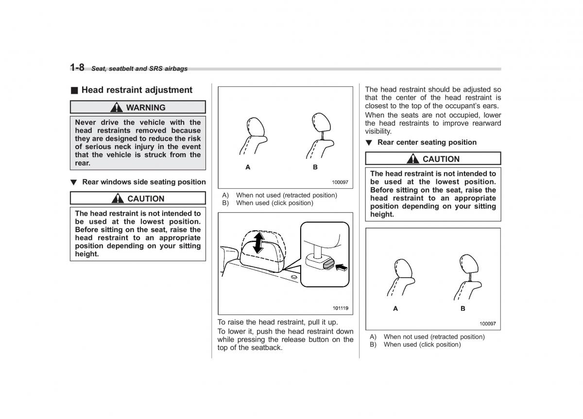 Subaru Forester III 3 owners manual / page 31