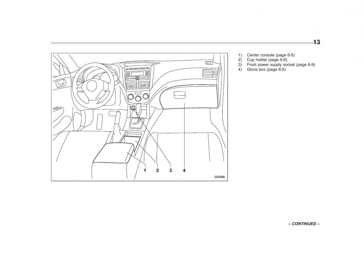 Subaru Forester III 3 owners manual page 12 pdf