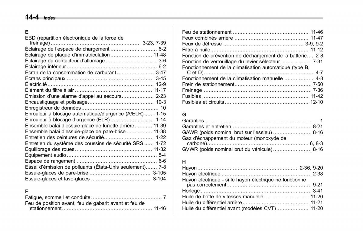 Subaru Forester IV 4 manuel du proprietaire / page 583