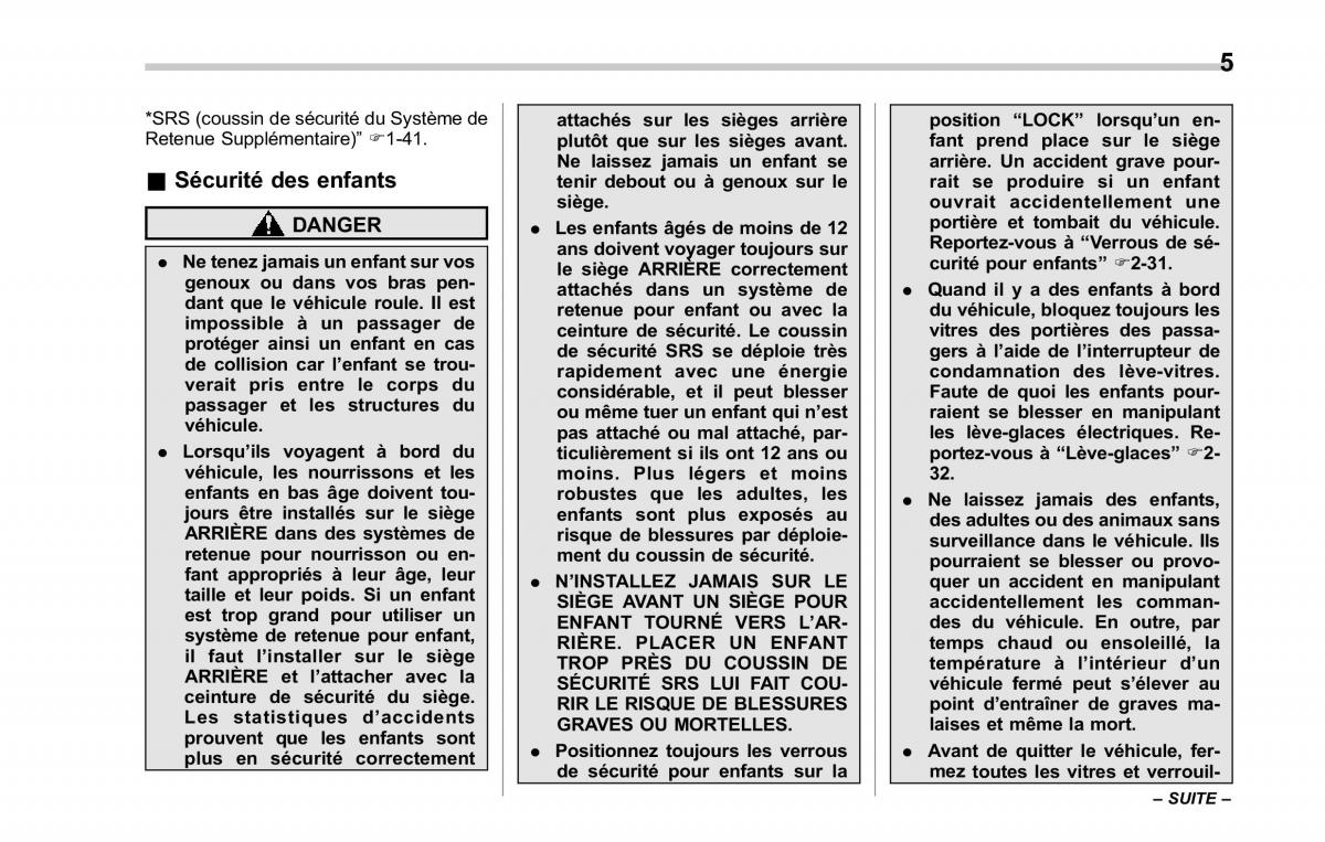 manual  Subaru Forester IV 4 manuel du proprietaire / page 10