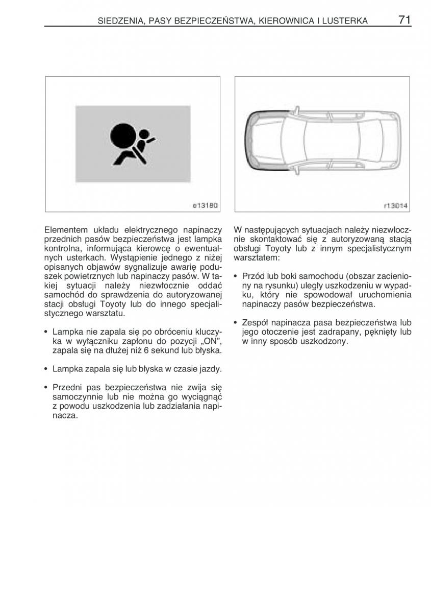 instrukcja obsługi Toyota Corolla Toyota Corolla IX 9 E120 E130 E12 instrukcja / page 78