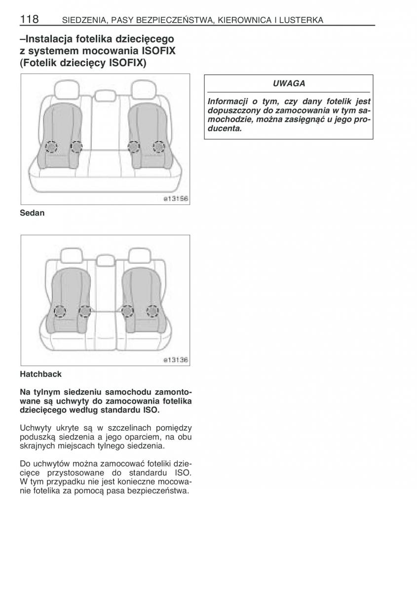 instrukcja obsługi Toyota Corolla Toyota Corolla IX 9 E120 E130 E12 instrukcja / page 125
