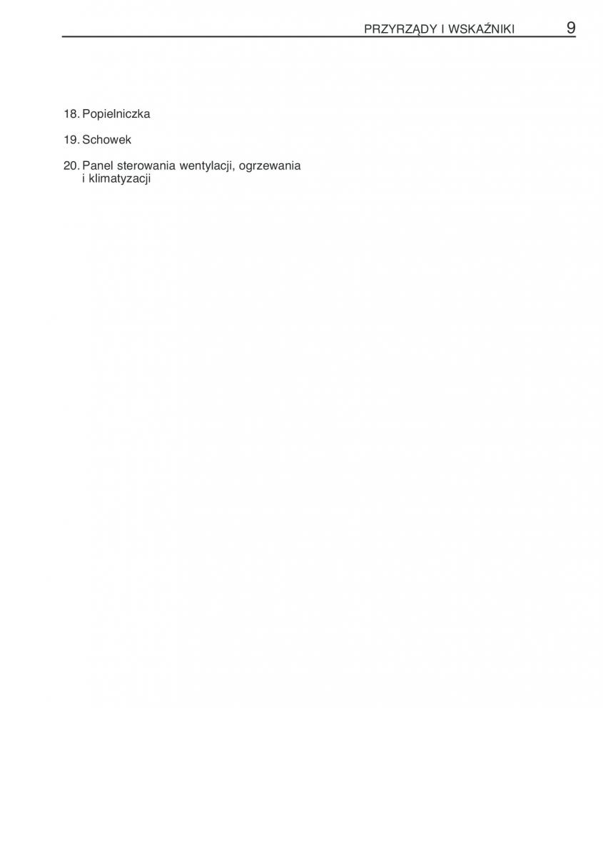 instrukcja obsługi Toyota Corolla Toyota Corolla IX 9 E120 E130 E12 instrukcja / page 16