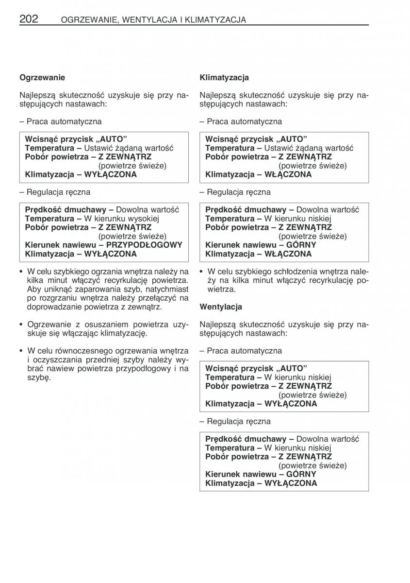 Toyota Corolla IX 9 E120 E130 E12 instrukcja obslugi / page 209