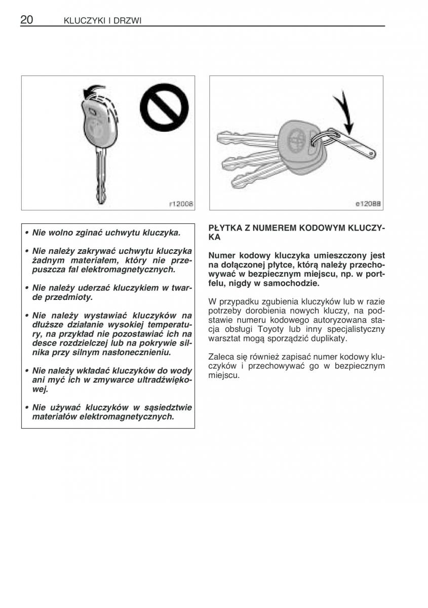 instrukcja obsługi Toyota Corolla Toyota Corolla IX 9 E120 E130 E12 instrukcja / page 27