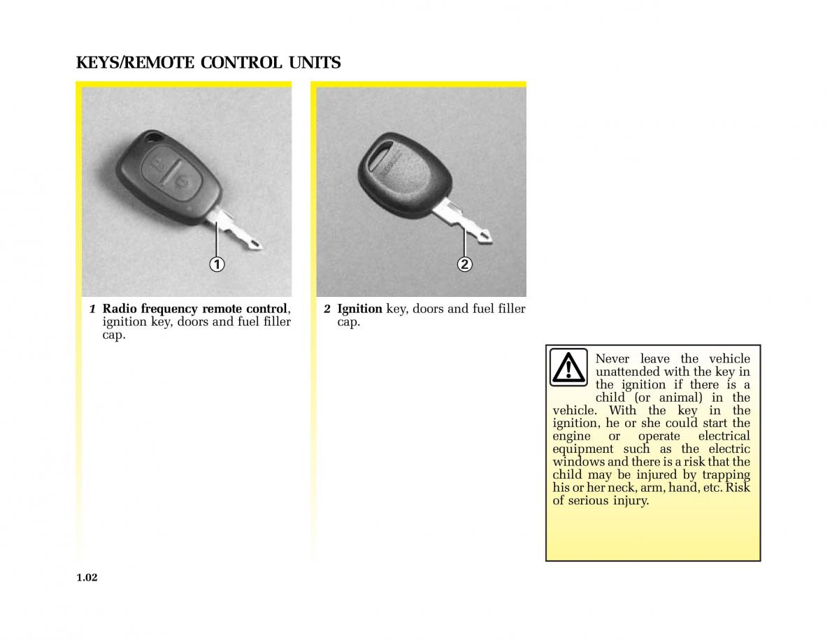 Renault Master II 2 owners manual / page 7