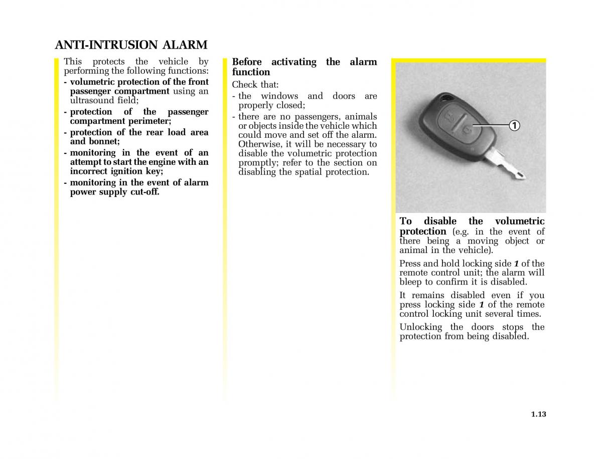 Renault Master II 2 owners manual / page 18