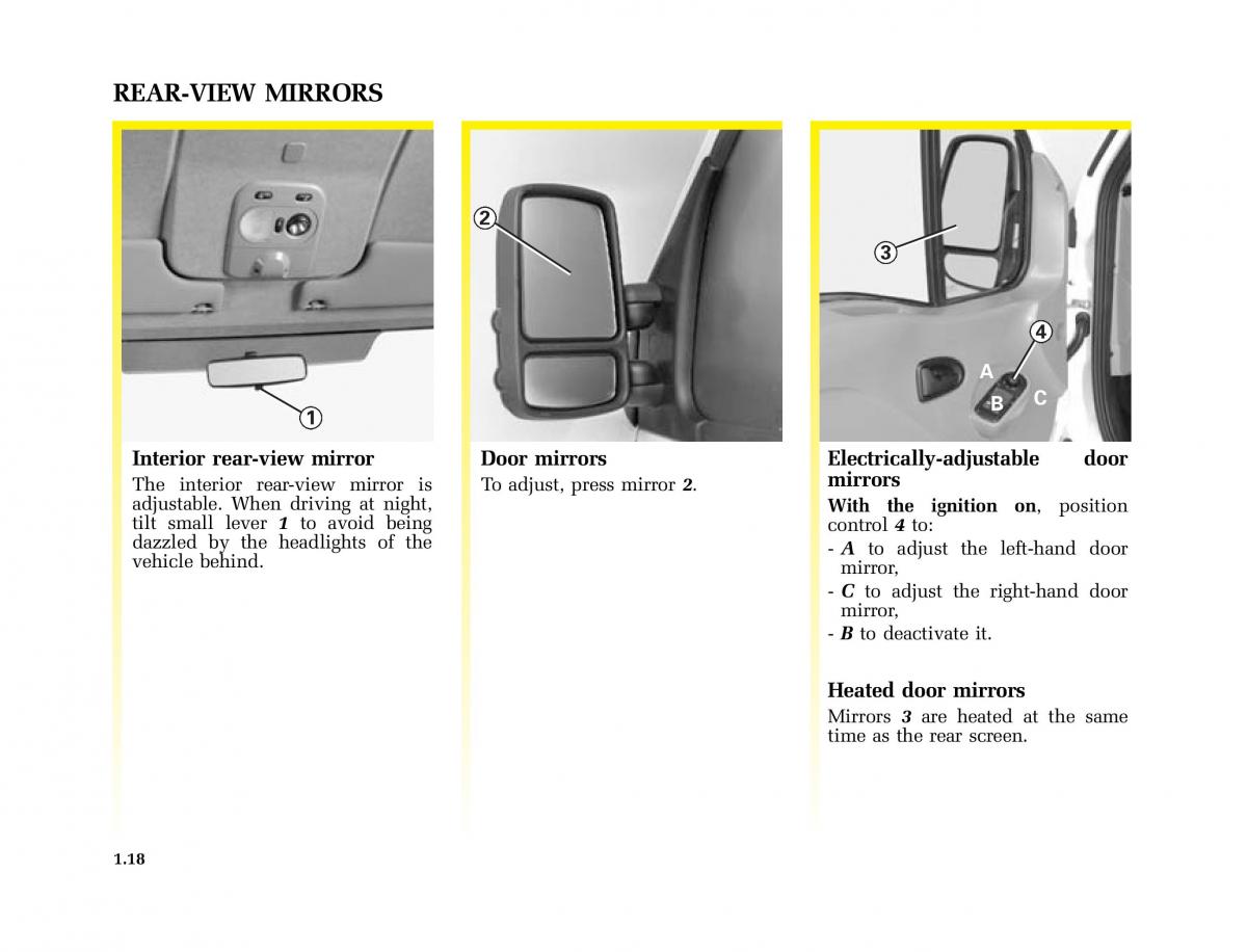 Renault Master II 2 owners manual / page 23