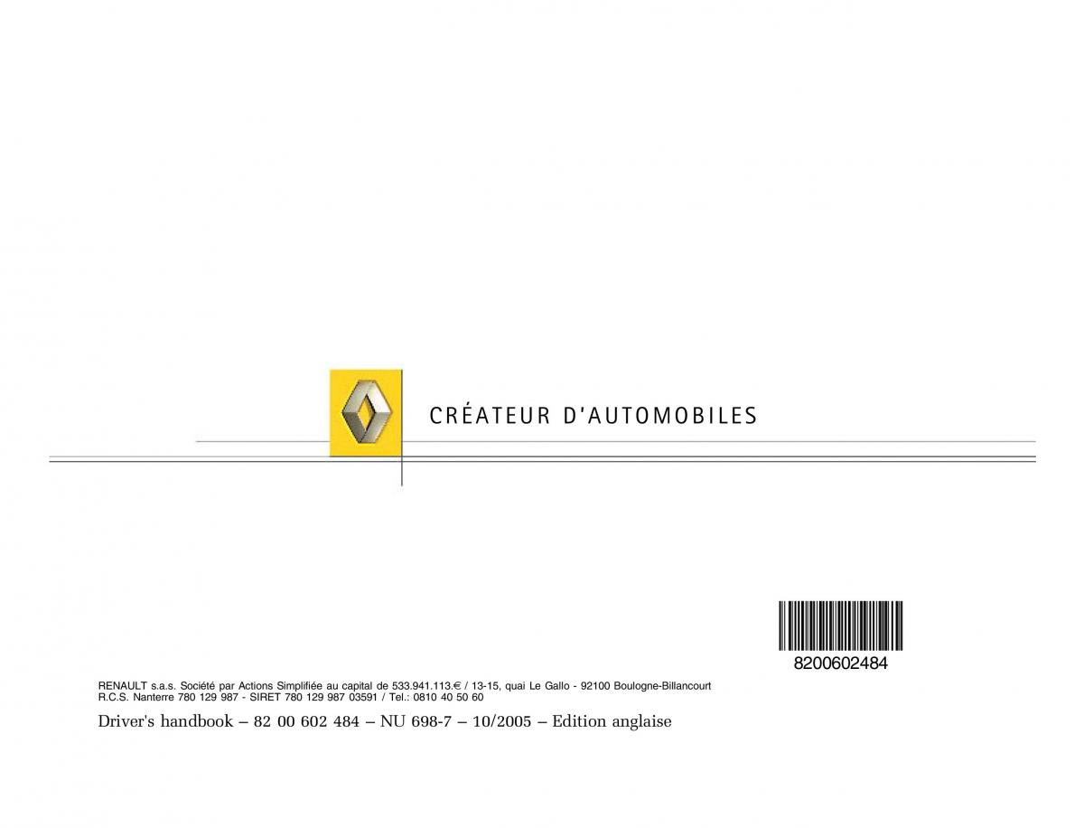 Renault Master II 2 owners manual / page 211