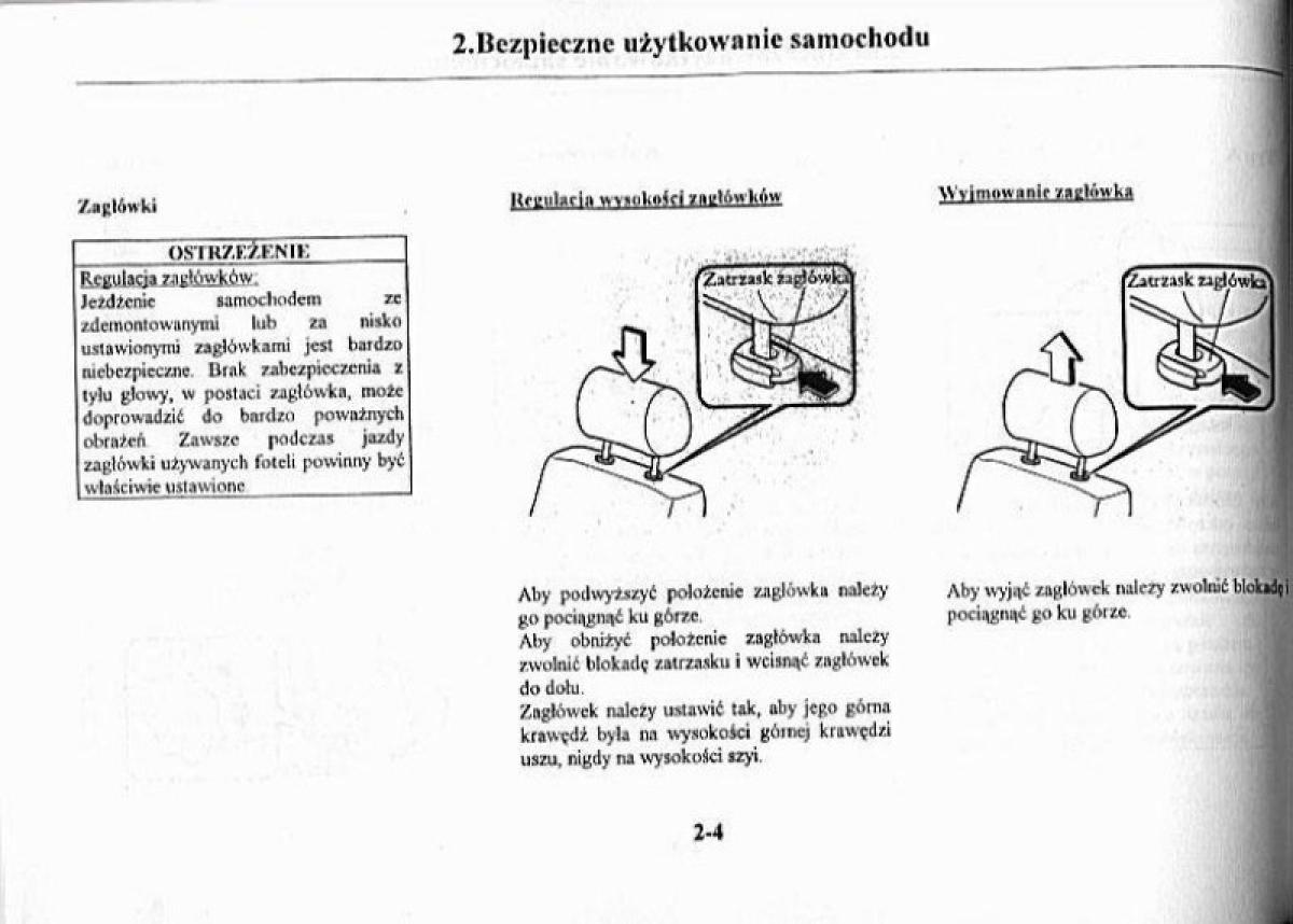 Mazda Premacy I 1 instrukcja obslugi / page 9