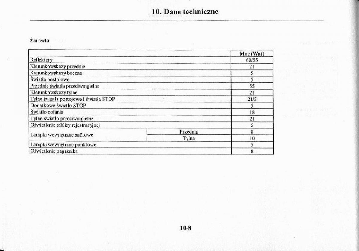 Mazda Premacy I 1 instrukcja obslugi / page 269