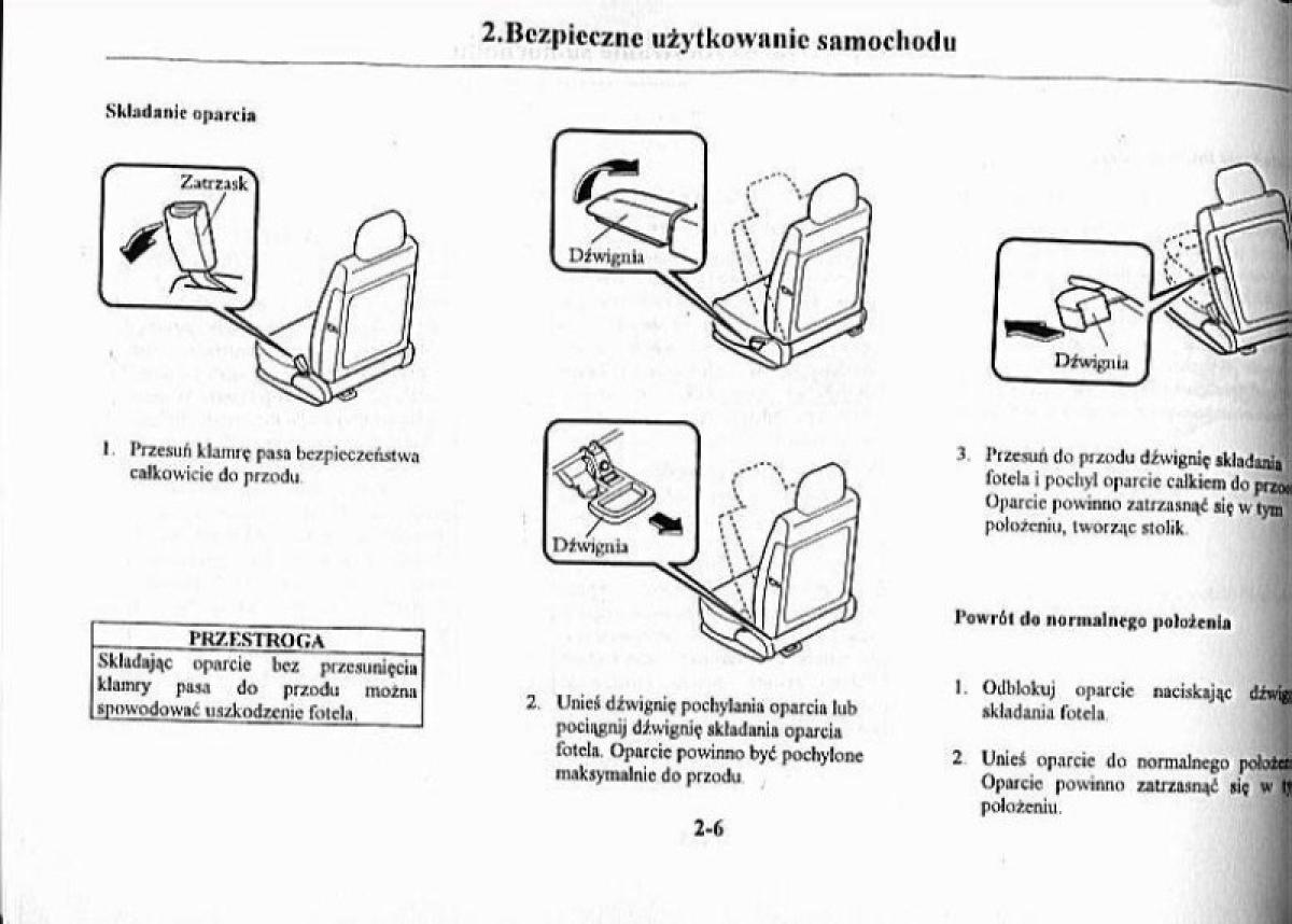 Mazda Premacy I 1 instrukcja obslugi / page 11