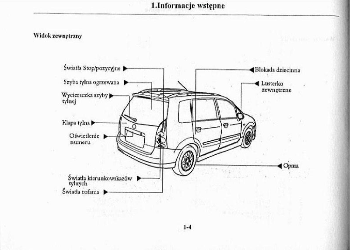 Mazda Premacy I 1 instrukcja obslugi / page 4