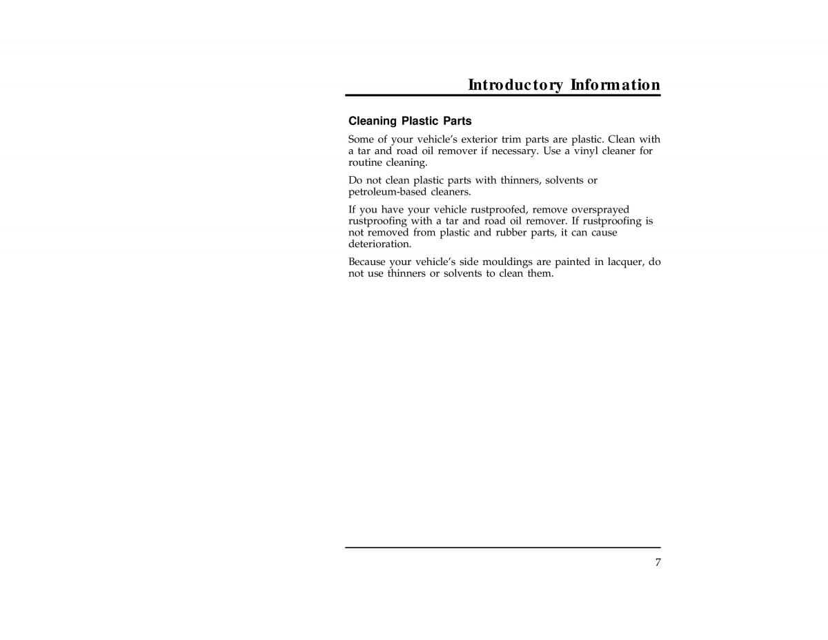 Ford Ranger owners manual / page 10