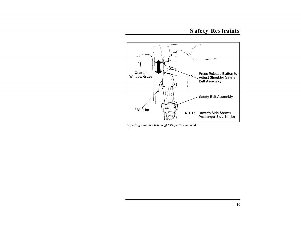 Ford Ranger owners manual / page 21