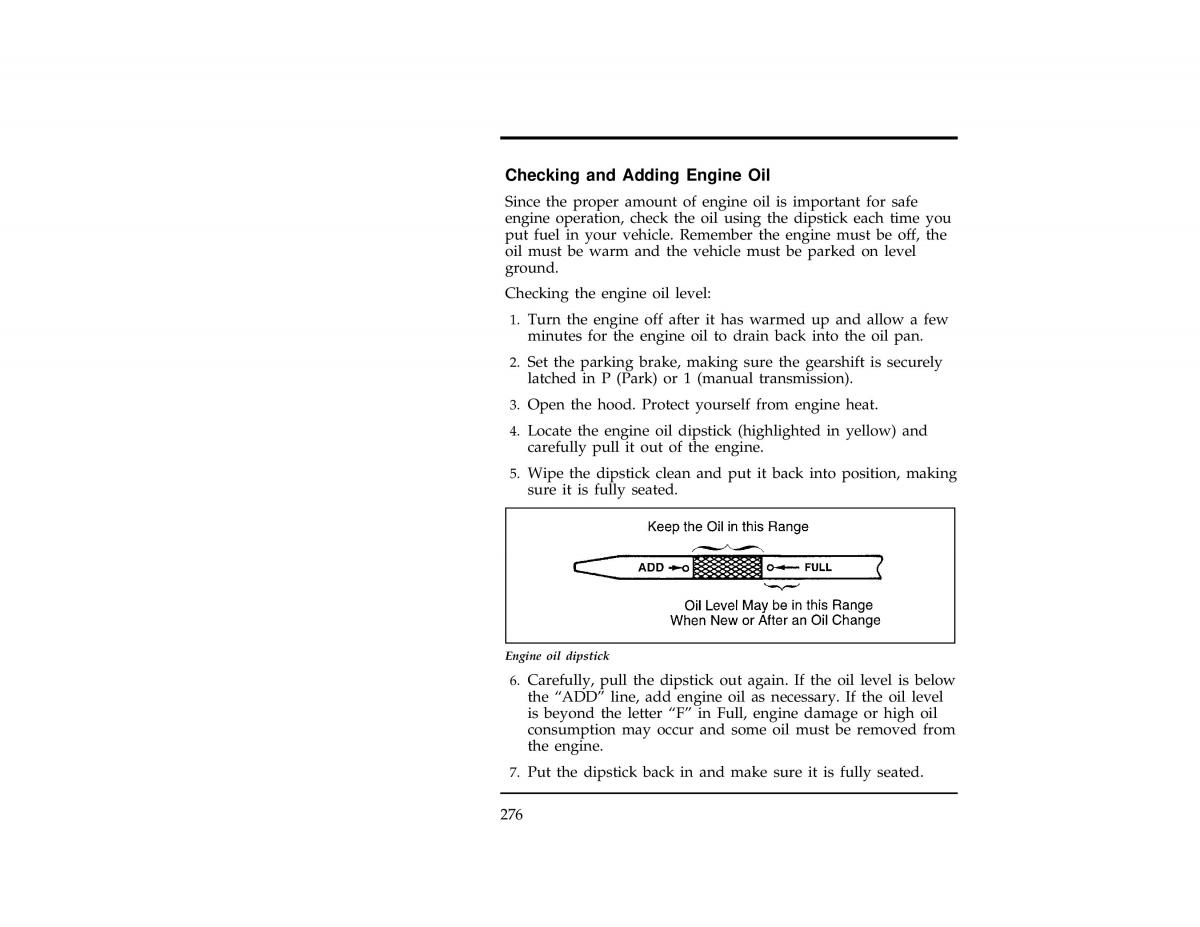 Ford Ranger owners manual / page 275